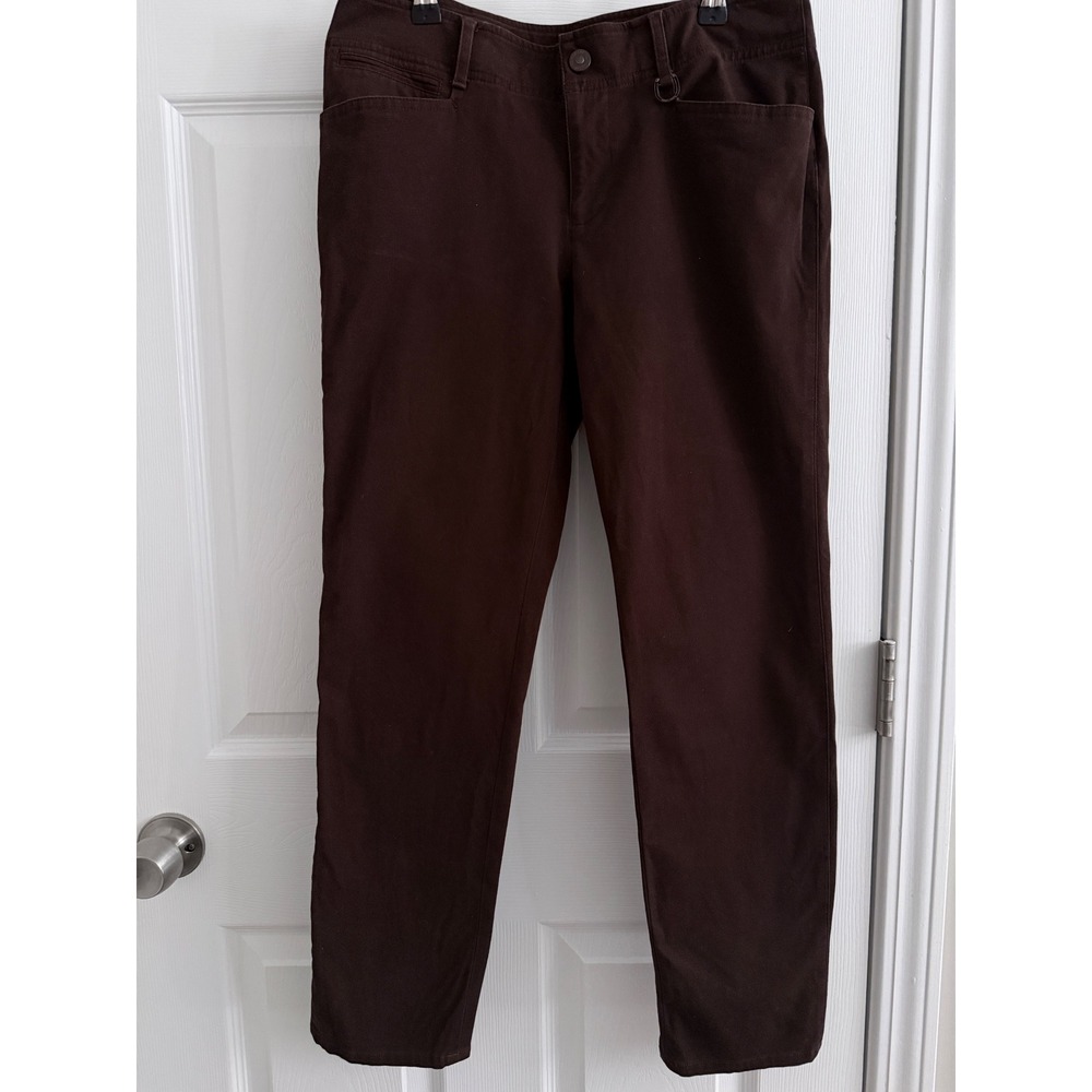 Lauren Ralph Lauren Pants Women 8 Chocolate Brown Straight Stretch Equestrian